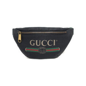 GUCCI Leather Belt Crossbody Bum Bag Body